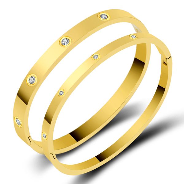 luxury jewelry selling full diamond rhinestone couples dark buckle card home ten brick bracelet 6/4mm titanium steel inner sand bracele, Black
luxury jewelry selling full diamond rhinestone couples dark buckle card home ten brick bracelet 6/4mm titanium steel inner sand bracele, Black