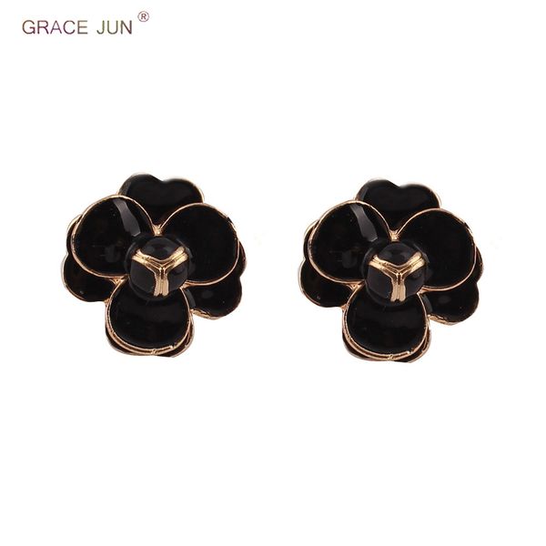 grace jun vintage gold black color flower shape clip on earrings no pierced earrings popular party student new arrival, Silver
grace jun vintage gold black color flower shape clip on earrings no pierced earrings popular party student new arrival, Silver