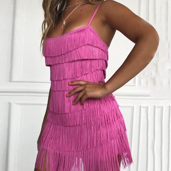 2019 european and american selling models sling tassels off-shoulder nightclub skirt a generation of hair, White;black
2019 european and american selling models sling tassels off-shoulder nightclub skirt a generation of hair, White;black
