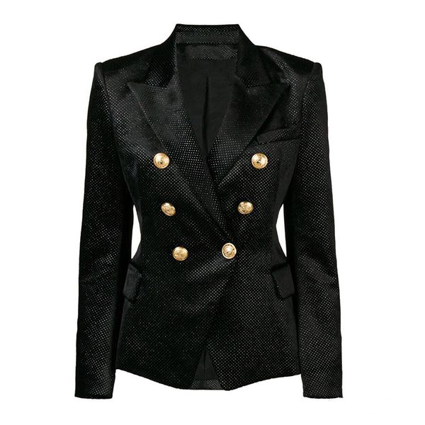 new fashion 2019 designer blazer women's double breasted silver lion buttons glitter velvet blazer jacket, White;black
new fashion 2019 designer blazer women's double breasted silver lion buttons glitter velvet blazer jacket, White;black