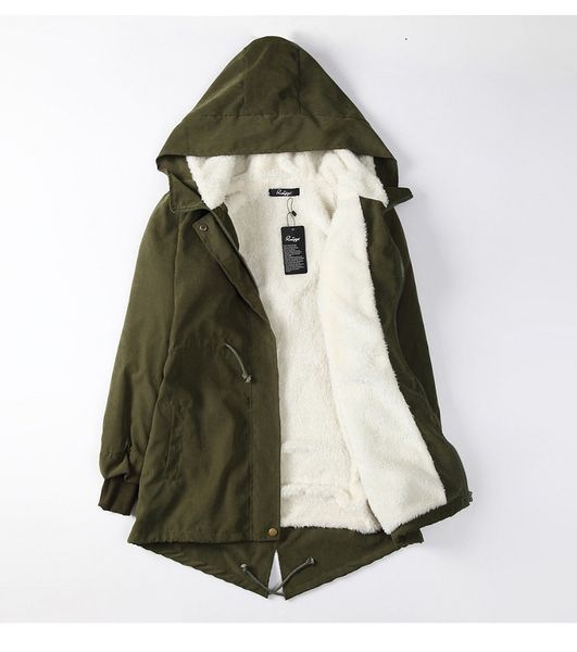 women parkas winter coats hooded thick cotton warm female jacket fashion mid long wadded coat outwear plus size, Black
women parkas winter coats hooded thick cotton warm female jacket fashion mid long wadded coat outwear plus size, Black