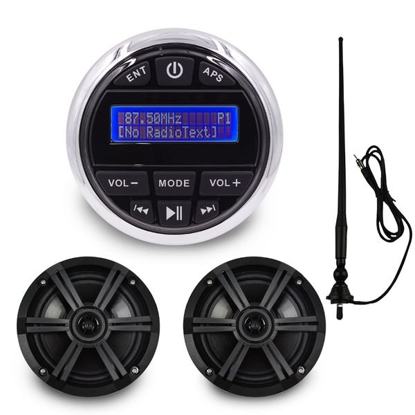 guzare waterproof gauge marine dab stereo receiver bluetooth mp3 player fm radio + 1pairs speaker + antenna car
guzare waterproof gauge marine dab stereo receiver bluetooth mp3 player fm radio + 1pairs speaker + antenna car