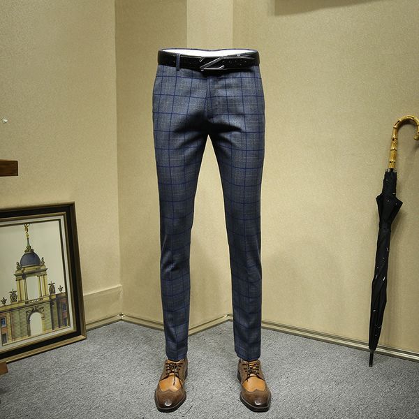 mens dress pants blue plaid formal business autumn winter smart casual slim fit wedding groom wear father day gift, White;black
mens dress pants blue plaid formal business autumn winter smart casual slim fit wedding groom wear father day gift, White;black