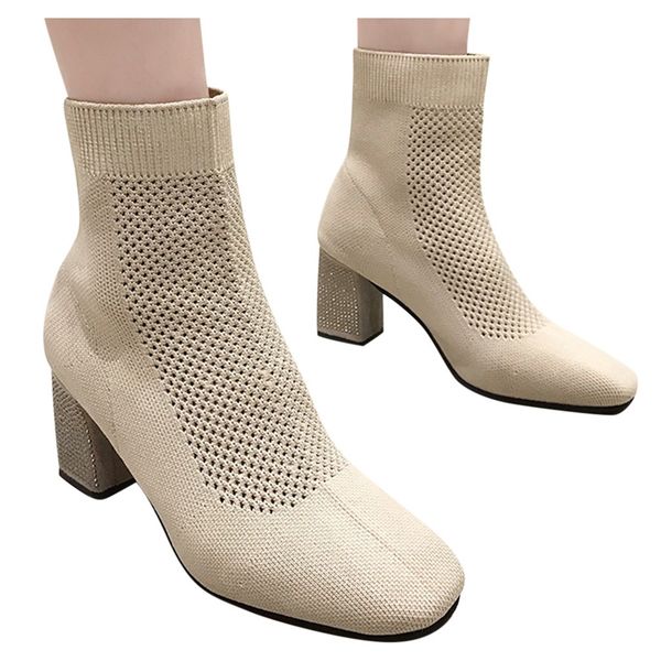 square toe boots women zipper square high heel boots shoes woman fashion stretch ankle for women bota feminina, Black
square toe boots women zipper square high heel boots shoes woman fashion stretch ankle for women bota feminina, Black