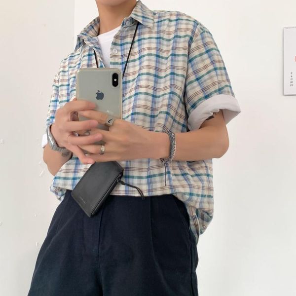 men's casual shirts 2021 summer lattice printing loose hawaiian cotton clothes shirt short sleeves fashion streetwear camisa masculina, White;black
men's casual shirts 2021 summer lattice printing loose hawaiian cotton clothes shirt short sleeves fashion streetwear camisa masculina, White;black