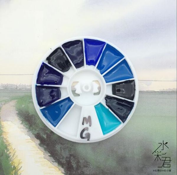 mg watercolor packing disc trial tray dispensing plate m.graham blue system 11 colors watercolor pigments
mg watercolor packing disc trial tray dispensing plate m.graham blue system 11 colors watercolor pigments