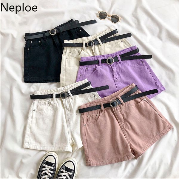 neploe 2020 summer korean solid jeans shorts belt zipepr button high waist bottoms fashion wide leg demin short feminimos 4b266, White;black
neploe 2020 summer korean solid jeans shorts belt zipepr button high waist bottoms fashion wide leg demin short feminimos 4b266, White;black