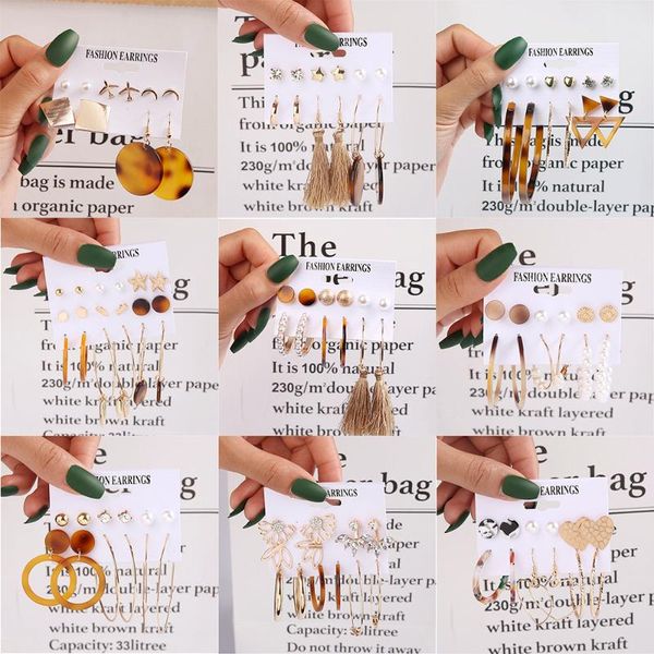 bohemian tassel acrylic earrings set for women big geometric round heart pearl rhinestones earrings boucle doreille femme 2020, Golden;silver
bohemian tassel acrylic earrings set for women big geometric round heart pearl rhinestones earrings boucle doreille femme 2020, Golden;silver