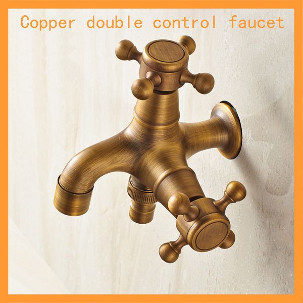 copper retro european-style wall thickening dual-control dual-use washing machine faucet kitchen and toilet buffer water-saving bubble water
copper retro european-style wall thickening dual-control dual-use washing machine faucet kitchen and toilet buffer water-saving bubble water