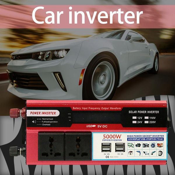 2000w inverter car inverter solar power converter 4 usb multi-function mobile phone charger mobile phone charging
2000w inverter car inverter solar power converter 4 usb multi-function mobile phone charger mobile phone charging