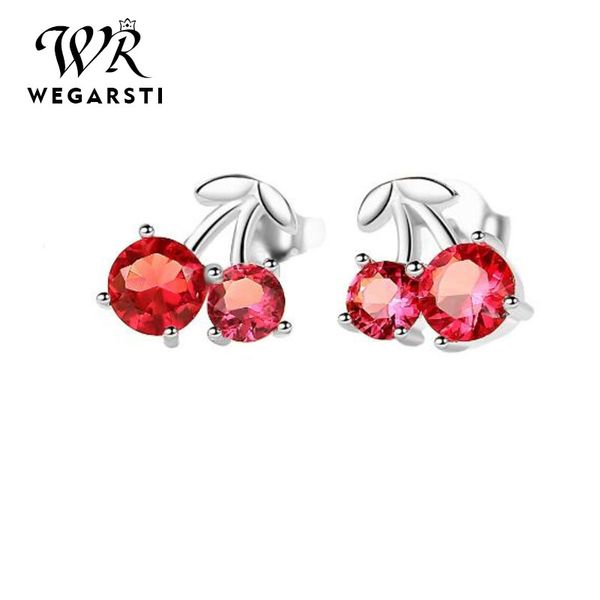 wegarsti sterling silver earring created ruby lovely cherry stud earrings for women birthday gift charms fine jewelry, Golden;silver
wegarsti sterling silver earring created ruby lovely cherry stud earrings for women birthday gift charms fine jewelry, Golden;silver