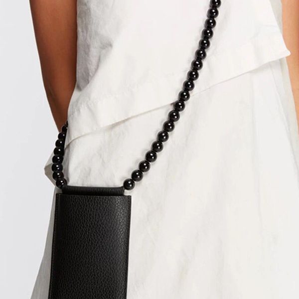 acrylic beaded shoulder strap women pearl chain bag belts accessories shoulder strap beading belt bag brands design purse chain, Black
acrylic beaded shoulder strap women pearl chain bag belts accessories shoulder strap beading belt bag brands design purse chain, Black