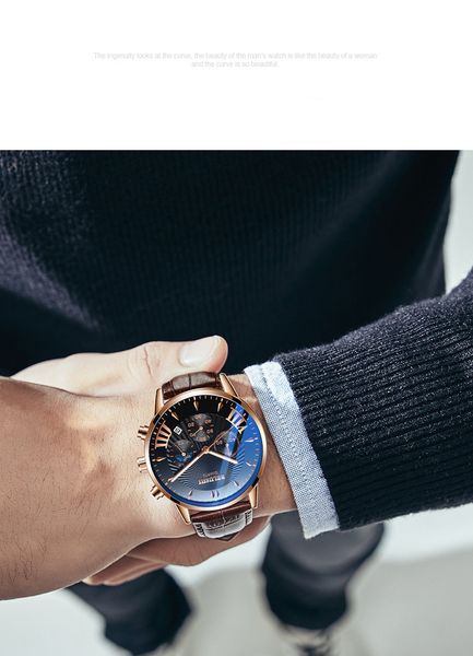 2019 new cool watch satch calendar small three hands male student chronograph quartz watch luminous waterproof multi-function clock coup, Slivery;brown
2019 new cool watch satch calendar small three hands male student chronograph quartz watch luminous waterproof multi-function clock coup, Slivery;brown