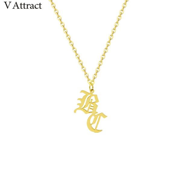 unique old english 2 initial necklace gold filled personalized name statement necklaces for women women gothic jewelry christmas, Silver
unique old english 2 initial necklace gold filled personalized name statement necklaces for women women gothic jewelry christmas, Silver