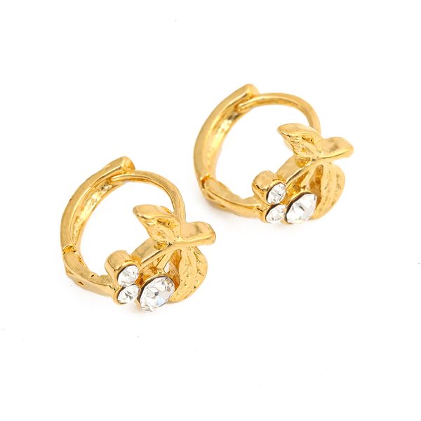 small cute earrings gold color crystal stone earrings fashion jewelry small flower leaf earrings, Golden;silver
small cute earrings gold color crystal stone earrings fashion jewelry small flower leaf earrings, Golden;silver