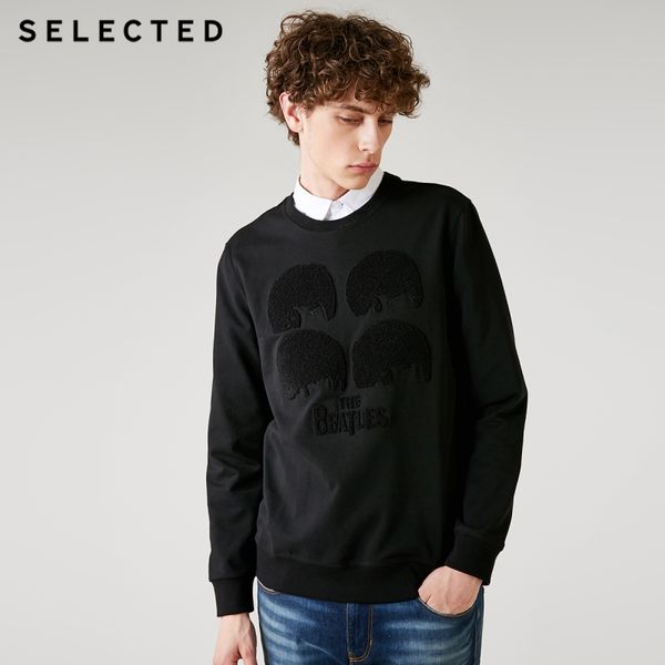 men's cotton-blend velvet towel round neckline long-sleeved sweatshirt |418333508, Black
men's cotton-blend velvet towel round neckline long-sleeved sweatshirt |418333508, Black