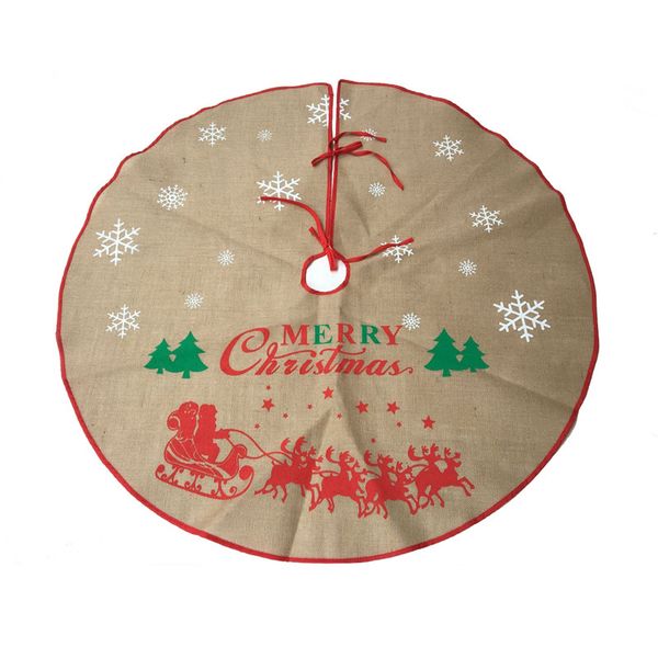 48inch retro merry christmas tree skirt snowflakes beige burlap linen xmas tree skirts new year decorations party supplies
48inch retro merry christmas tree skirt snowflakes beige burlap linen xmas tree skirts new year decorations party supplies