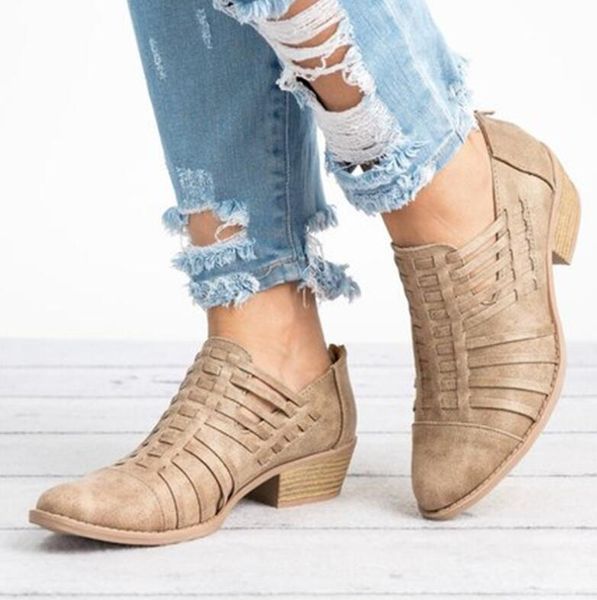 2019 platform thick heels ankle women's boots autumn hollow out clog shoes woman fashion footwear ladies botines mujer, Black
2019 platform thick heels ankle women's boots autumn hollow out clog shoes woman fashion footwear ladies botines mujer, Black