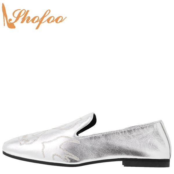 silver round toe printing flats loafers woman large size 11 16 ladies soft ballet shoes spring autumn fashion mature shofoo, Black
silver round toe printing flats loafers woman large size 11 16 ladies soft ballet shoes spring autumn fashion mature shofoo, Black