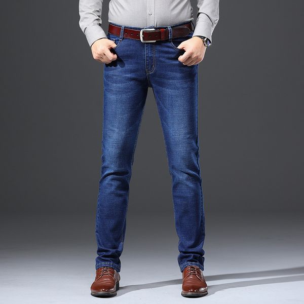 2020 spring male solid jeans men's business casual jean homme denim slim fit pants trousers straight blue black size 28-40,932
2020 spring male solid jeans men's business casual jean homme denim slim fit pants trousers straight blue black size 28-40,932