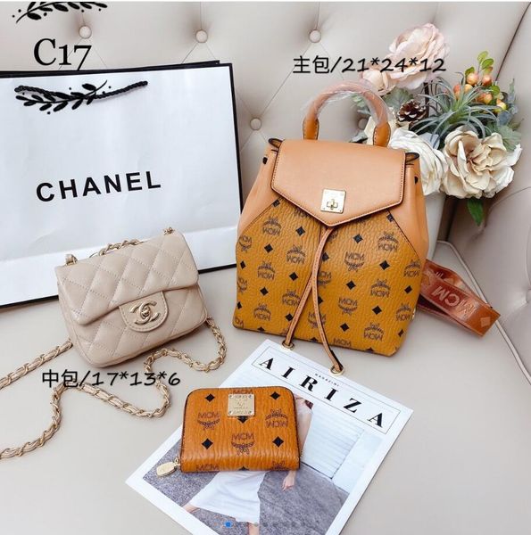 2020 new classic retro style backpack three-piece fashion wild messenger bag fashion exquisite female bag backpack wallet handbag
2020 new classic retro style backpack three-piece fashion wild messenger bag fashion exquisite female bag backpack wallet handbag