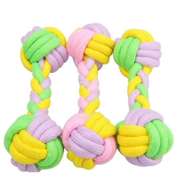 dog toy cotton rope dumbbell toys candy color hand-woven puppy molar toy dog exercise toy random color new
dog toy cotton rope dumbbell toys candy color hand-woven puppy molar toy dog exercise toy random color new