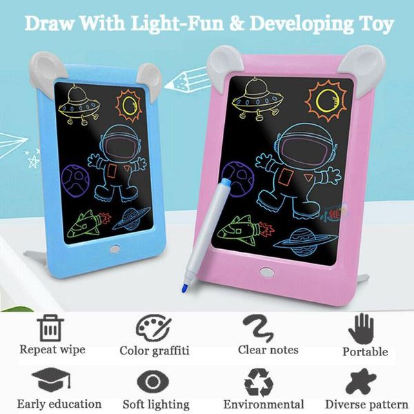 3d drawing board toys light up colorful pen painting tablet erasable doodle sketch painting glow in the dark kids drawing toy
3d drawing board toys light up colorful pen painting tablet erasable doodle sketch painting glow in the dark kids drawing toy