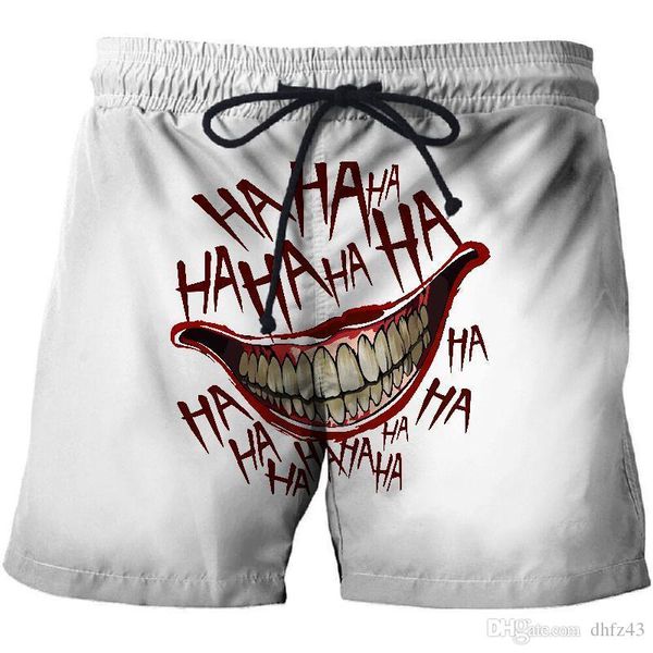 punk style clown 3d printed men's beach shorts comfortable fitness leisure quick-drying street funny fun scary shorts, White;black
punk style clown 3d printed men's beach shorts comfortable fitness leisure quick-drying street funny fun scary shorts, White;black