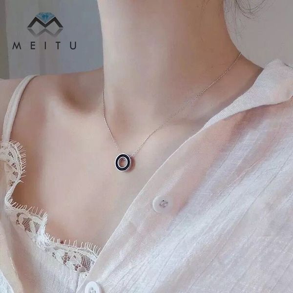 s925 sterling silver necklace black and white round pendants necklace dancing party gift souvenir jewelry accessories n-157
s925 sterling silver necklace black and white round pendants necklace dancing party gift souvenir jewelry accessories n-157