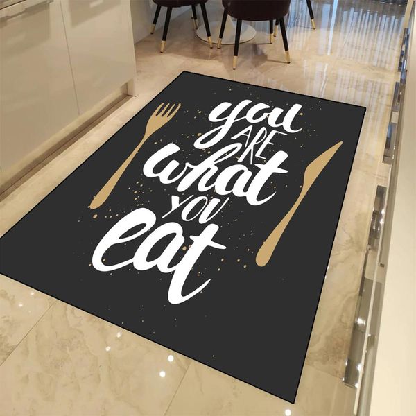 else black board white writen you are what you eat 3d print non slip microfiber kitchen modern decorative washable area rug mat
else black board white writen you are what you eat 3d print non slip microfiber kitchen modern decorative washable area rug mat