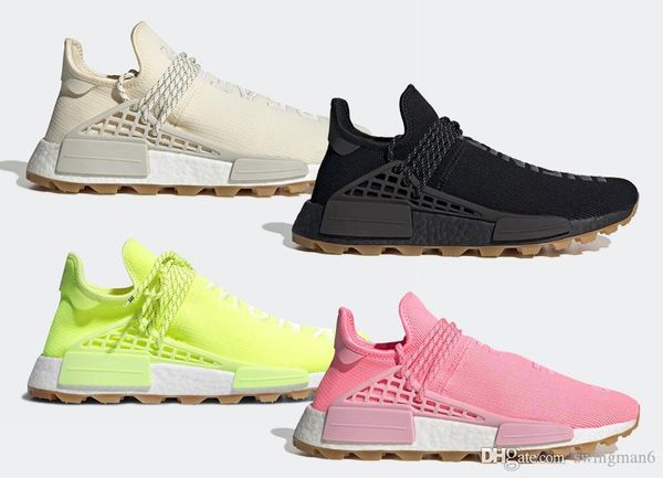 authentic pharrell williams hu prd gum pack solar yellow hyper pop core black cream white men women running shoes human race sneakers 
authentic pharrell williams hu prd gum pack solar yellow hyper pop core black cream white men women running shoes human race sneakers