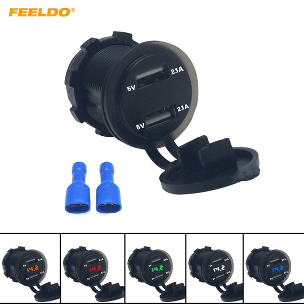 motobots 30pcs car 2.1a/2.1a dual usb power charger socket adapter auto cigarette lighter with led digital display voltmeter
motobots 30pcs car 2.1a/2.1a dual usb power charger socket adapter auto cigarette lighter with led digital display voltmeter