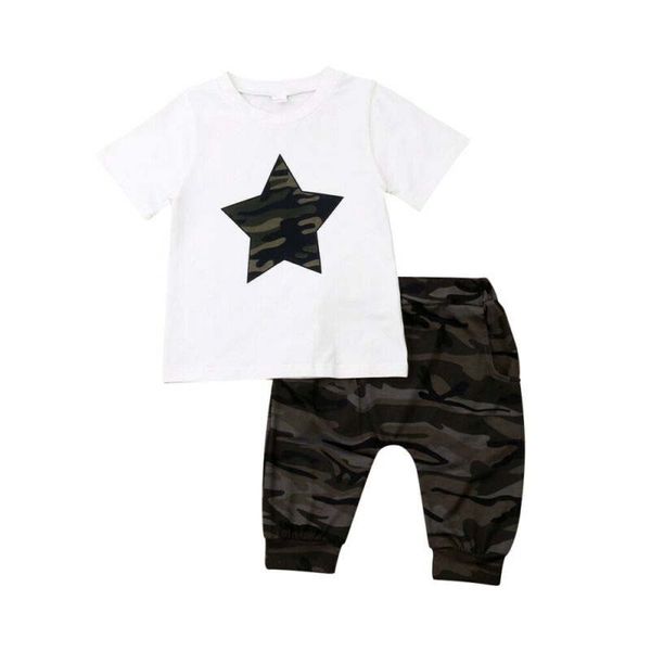 baby summer clothing toddler kids baby boy short sleeve star patch t-shirt camouflage pants leggings outfits clothes, White
baby summer clothing toddler kids baby boy short sleeve star patch t-shirt camouflage pants leggings outfits clothes, White