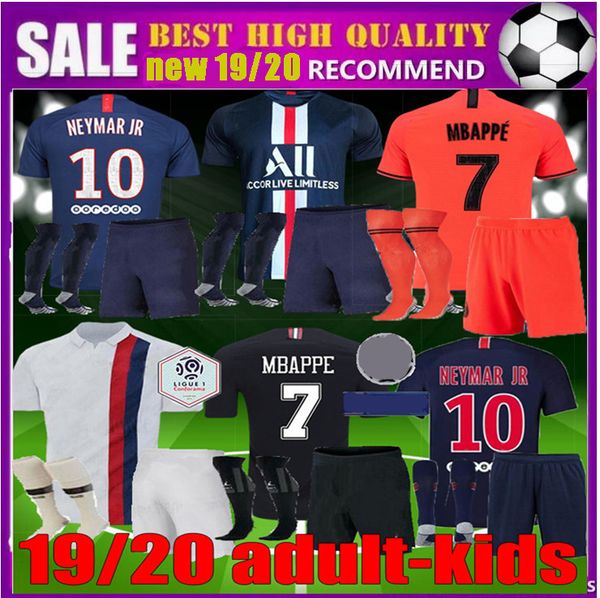 

2019 2020 kid p g occer jer ey men 19 20 pari verratti di maria cavani kimpembe goalkeeper mbappe maillot football men kit hirt