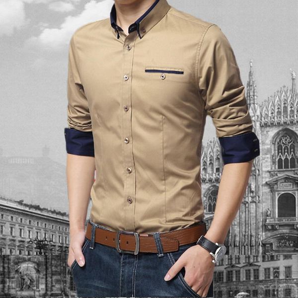 fashion men solid color long sleeve turn down collar s-lim fit office shirt male social casual business white black shirt
fashion men solid color long sleeve turn down collar s-lim fit office shirt male social casual business white black shirt