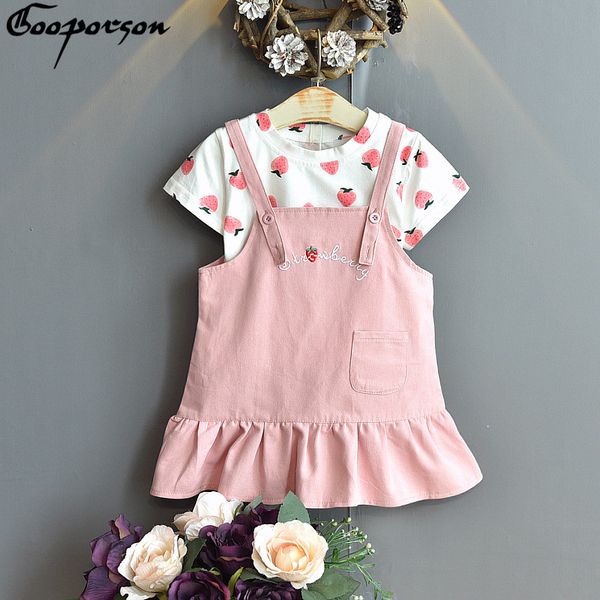 gooporson детская одежда девочки клубничный printed shirtletter вышивки без бретелек юбка моды корейский маленькая детская одежда, White
gooporson детская одежда девочки клубничный printed shirtletter вышивки без бретелек юбка моды корейский маленькая детская одежда, White