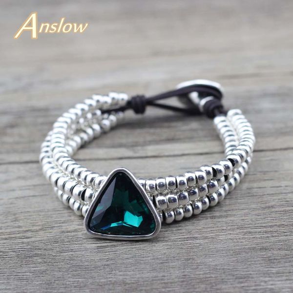 anslow 2020 original design fashion jewelry trendy beads diy leather bracelets triangular crystal couple friend gifts low0783lb, Golden;silver
anslow 2020 original design fashion jewelry trendy beads diy leather bracelets triangular crystal couple friend gifts low0783lb, Golden;silver