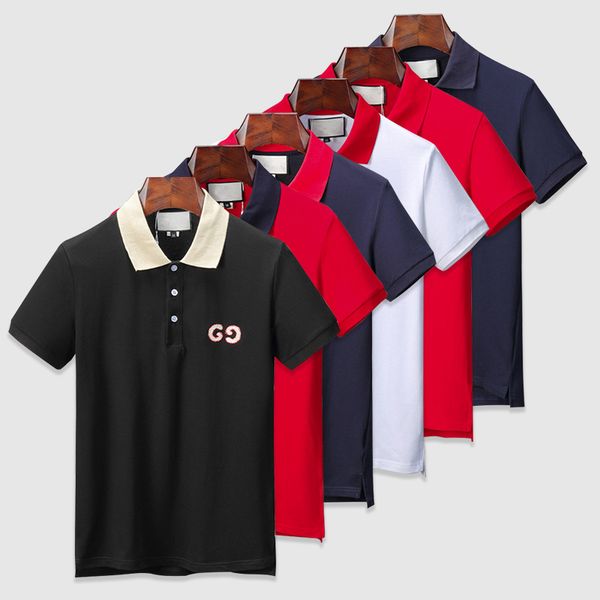 mens designer polo shirts embroidery g print collar t shirt 6 colors fashion embroidery short sleeve polos, White;black
mens designer polo shirts embroidery g print collar t shirt 6 colors fashion embroidery short sleeve polos, White;black