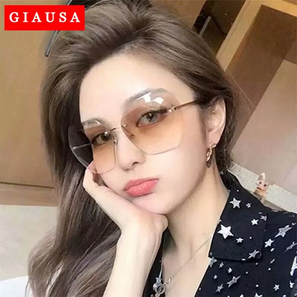2020 new high qulity women's rimless square sunglasses metal shades fashion luxury sunglasses female ladies brown eyewear, White;black
2020 new high qulity women's rimless square sunglasses metal shades fashion luxury sunglasses female ladies brown eyewear, White;black