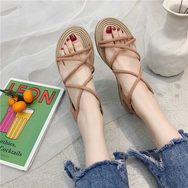 cootelili shoes woman gladiator sandals fashion flat sandals for women summer beach shoes slip on women black beige
cootelili shoes woman gladiator sandals fashion flat sandals for women summer beach shoes slip on women black beige