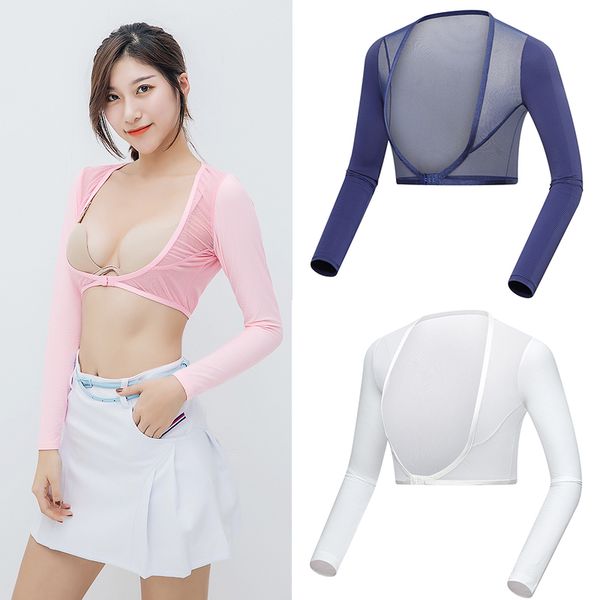 women golf cooling shawl summer sun protection arm sleeves ladies long-sleeved ice silk shirt vests arm sleeve cycling, Black;blue
women golf cooling shawl summer sun protection arm sleeves ladies long-sleeved ice silk shirt vests arm sleeve cycling, Black;blue