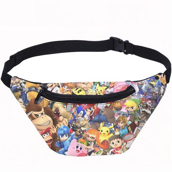 fashion super smash bros printing banana fanny pack for women belt belly bag man purse boys waist bag chest phone pouch
fashion super smash bros printing banana fanny pack for women belt belly bag man purse boys waist bag chest phone pouch
