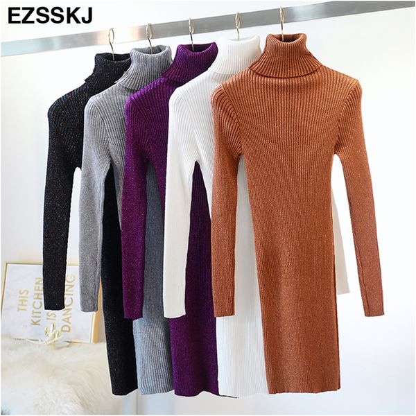 ezsskj high elasticity autumn winter sweater dress women warm female turtleneck knitted bodycon elegant glitter club dress ol, Black;gray
ezsskj high elasticity autumn winter sweater dress women warm female turtleneck knitted bodycon elegant glitter club dress ol, Black;gray