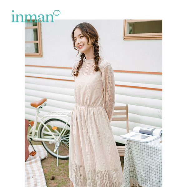 inman 2019 spring new arrival stand collor literary defined waist with sling and lace women dress two pieces suit, Black;gray
inman 2019 spring new arrival stand collor literary defined waist with sling and lace women dress two pieces suit, Black;gray