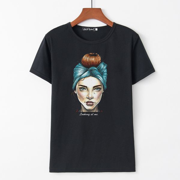 2019 summer women and shirts women t-shirt printing short sleeve o neck slim fit casual blusas de moda camiseta mujer, White
2019 summer women and shirts women t-shirt printing short sleeve o neck slim fit casual blusas de moda camiseta mujer, White