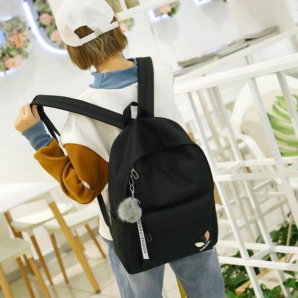school bag women's high school students backpack simple canvas backpack small 
school bag women's high school students backpack simple canvas backpack small