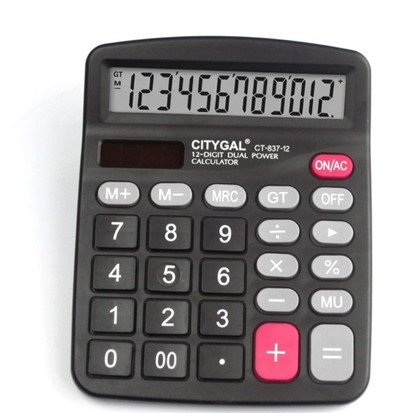 12Digit Large Screen Calculator Solar Battery Light Powered Office Home Computer 14*11.5*2.5CM
12Digit Large Screen Calculator Solar Battery Light Powered Office Home Computer 14*11.5*2.5CM