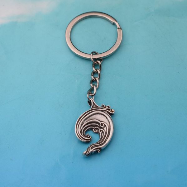 ocean sea wave keychain spindrift pendant sea beach summer jewelry, Silver
ocean sea wave keychain spindrift pendant sea beach summer jewelry, Silver