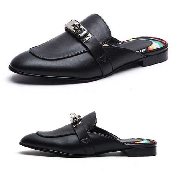 brand designer h#luxury lady slippers 2020 new genuine leather fashion leisure flat shoes most popular europe work party lady women shoes, Black
brand designer h#luxury lady slippers 2020 new genuine leather fashion leisure flat shoes most popular europe work party lady women shoes, Black