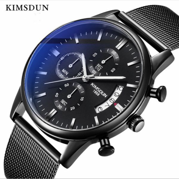 kimsdun watch men black silver fashion men's sport chronograph watches mens wristwatches saat relogio masculino, Slivery;brown
kimsdun watch men black silver fashion men's sport chronograph watches mens wristwatches saat relogio masculino, Slivery;brown